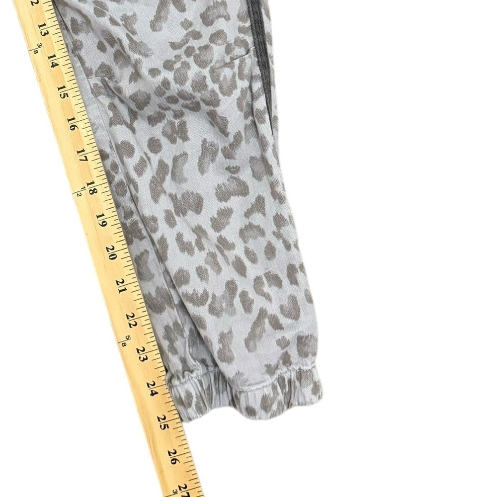Sundry Cotton Twill Zip Leopard Print Jogger Sz 27 - Picture 13 of 16